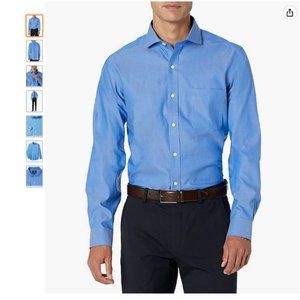 Buttoned Down Men's Standard Tailored Fit Cutaway-Collar Solid Non-Iron Dress Sh